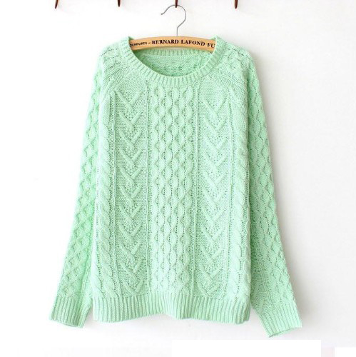 mint color sweater